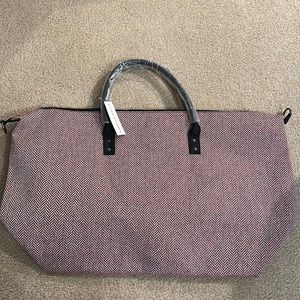 Lulu Dharma Red Herringbone Weekender